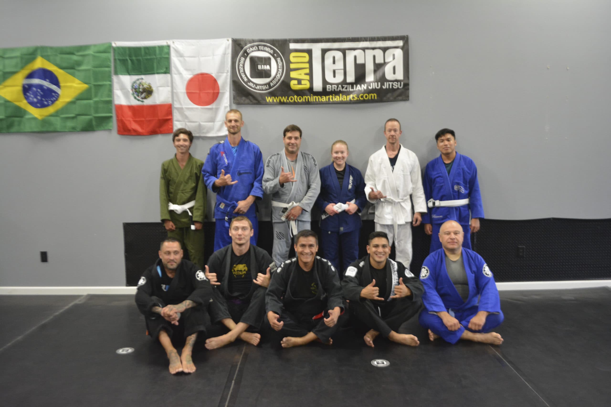 group bjj student picture
