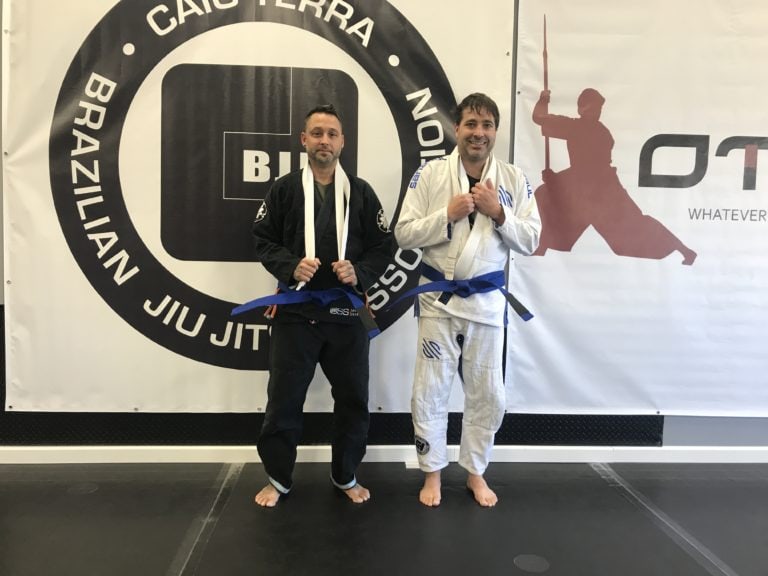 adult men after bjj class